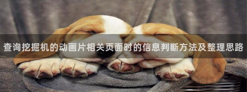热门动漫作品：查询挖掘机的动画片相关页面时的信息判断方法及整理思路